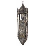 Madonna and Child. Gilded silver sculpture. Gothic. 14th-15th century. Presented in its chapel of