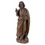 Saint John the Baptist Carved wooden sculpture. The Netherlands. Renaissance. 16th century.