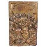 Last Supper Carved, gilded and polychromed wooden relief. Castile. Renaissance. 16th century. Finely