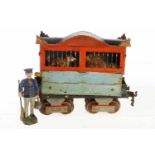 Eigenbau Menagerietransport auf Unterwagen, S 1, HL, wie Märklin 1818/1879 B, tw aus Märklin-Teilen,