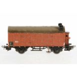 Märklin ged. Güterwagen 320 S, 4. Version, S H0, Guss, braun, mit Bremserhaus, Schlusslichtern,