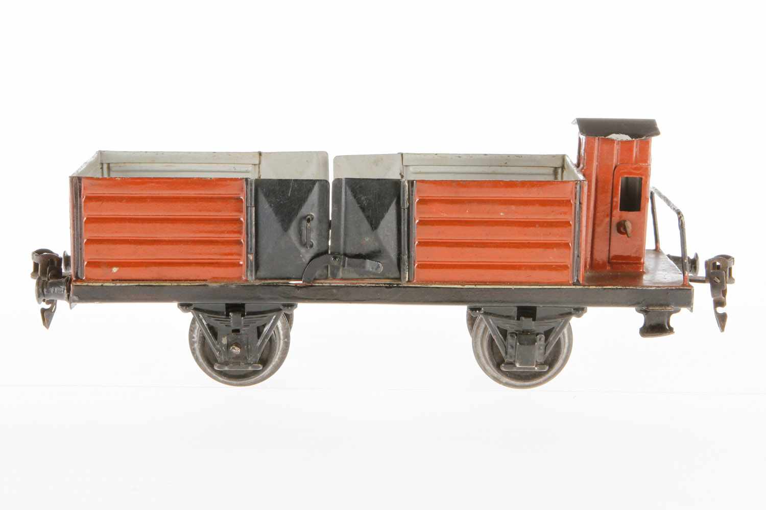 Märklin offener Güterwagen 1928, S 1, HL, mit BRH und 2x 2 LT, 1 Puffer und 2 Achslagerblenden