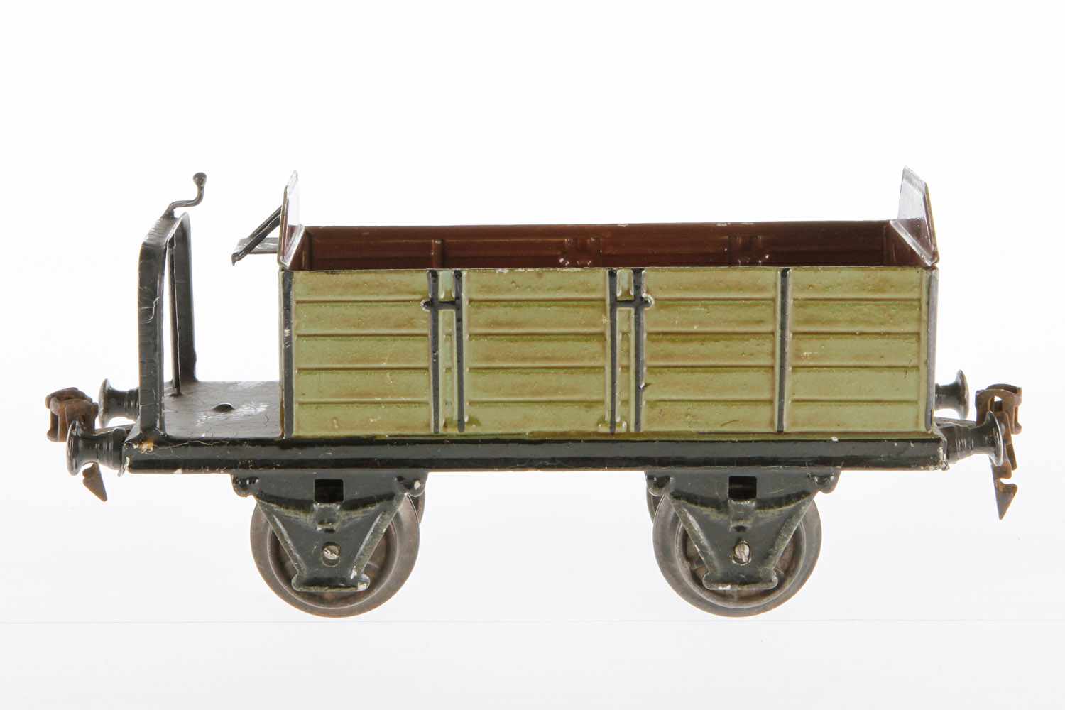 Märklin offener Güterwagen 1918, S 1, HL, innen nachlackiert, LS und gealterter Lack, L 19,5,