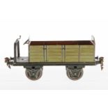 Märklin offener Güterwagen 1918, S 1, HL, innen nachlackiert, LS und gealterter Lack, L 19,5,