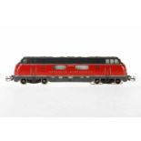 Märklin DB Diesellok V 200 006, Nr. 3021, S H0, Guss, rot/blaugrau, min. Lackschäden, leichte