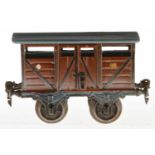 Märklin Viehwagen 2866, S 1, uralt, HL, "381", 2 DT, leichte Alterungsspuren, L 15, Z 2