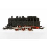 Märklin C-Tenderlok TM 800, S H0, 2. Version, Guss, schwarz, 2 Stirnlampen, leichte Lackschäden,