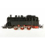 Märklin C-Tenderlok TM 800, S H0, Guss, schwarz, 2 Stirnlampen, min. Spielspuren, L 13, sonst Z 1-2