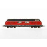 Märklin DB Diesellok V 200 006, Nr. 3021, S H0, Guss, rot/blaugrau, min. Lackschäden, 1 Stelle