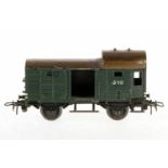 Märklin Güterzug-Gepäckwagen 310, 2. Version, S H0, Guss, grün, teilweise Lackschäden, Alterungs-