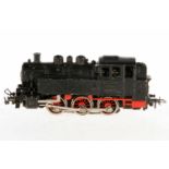 Märklin C-Tenderlok TM 800, 2. Version, S H0, Guss, schwarz, 2 Stirnlampen, mit Haftreifen,