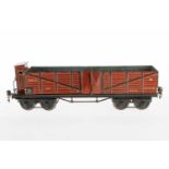 Märklin Hochbordwagen 1851, S 1, HL, mit BRH und 2x 2 LT, LS und gealterter Lack, L 33, Z 2-3