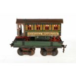 Eigenbau Zirkustransport auf Unterwagen, S 1, HL, wie Märklin 1818/1878, tw aus Märklin-Teilen,