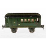 Märklin Post-/Personenwagen 1901, S 1, grün HL, mit Inneneinrichtung und 4 AT, 1 ST fehlt, LS und