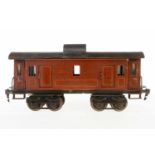 Märklin Gepäckwagen 1936, S 1, uralt, braun HL, mit Diensteinrichtung, 4 ST und 4 AT, LS und stark