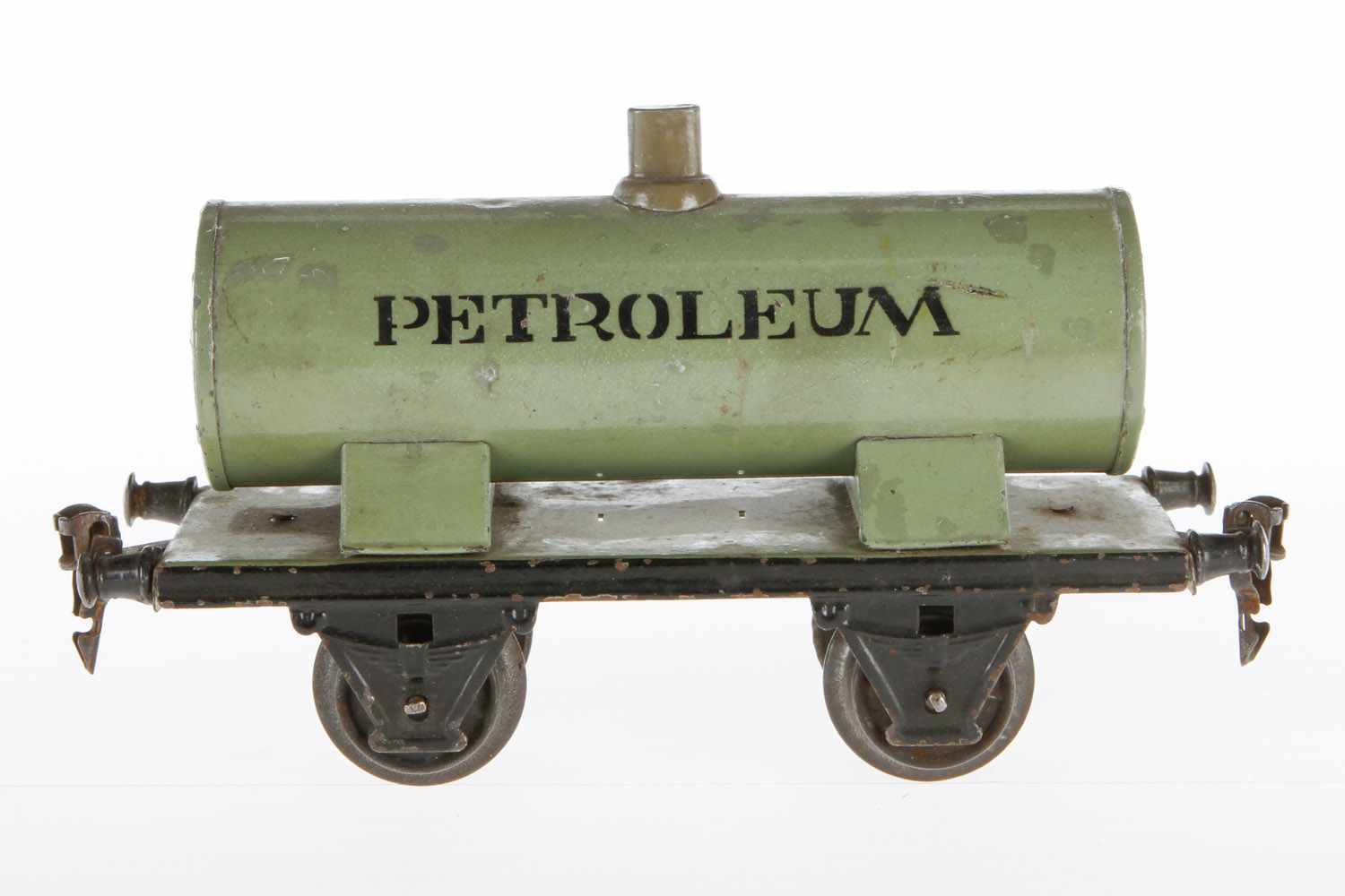 Märklin Petroleum Kesselwagen 1973, S 1, HL, versch. Ausbesserungen, LS und gealterter Lack, L 19,5,