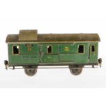 Märklin Gepäckwagen 1808, S 1, CL, mit 2 ST und 2 AT, LS und gealterter Lack, L 27, Z 2-3