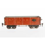 Märklin amerik. Hochbordwagen 2930, S 1, HL, NV, LS und gealterter Lack, L 28, Z 3