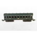 Märklin Personenwagen, S H0, grün, LS, gealterter Lack, L 17,5, Z 2-3