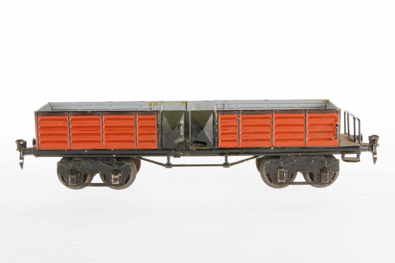 Märklin offener Güterwagen 1845, S 1, HL, 2x 2 LTH, LS und gealterter Lack, L 33, Z 2-3