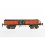 Märklin offener Güterwagen 1845, S 1, HL, 2x 2 LTH, LS und gealterter Lack, L 33, Z 2-3