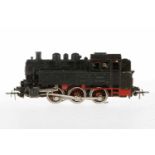 Märklin C-Tenderlok TM 800, S H0, 1. Version, Guss, schwarz, 2 Stirnlampen, leichte Lackschäden,