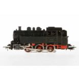 Märklin C-Tenderlok TM 800, S H0, 2. Version, Guss, schwarz, 2 Stirnlampen, leichte Lackschäden,