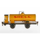 Märklin Shell Kesselwagen 1994, S 1, HL, mit BRH, NV, tw nachlackiert, L 24, zum Herrichten