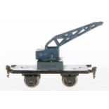 Märklin Kranwagen 1974, S 1, HL, NV, Rahmenbereich tw nachlackiert, LS, L 19,5, Z 3