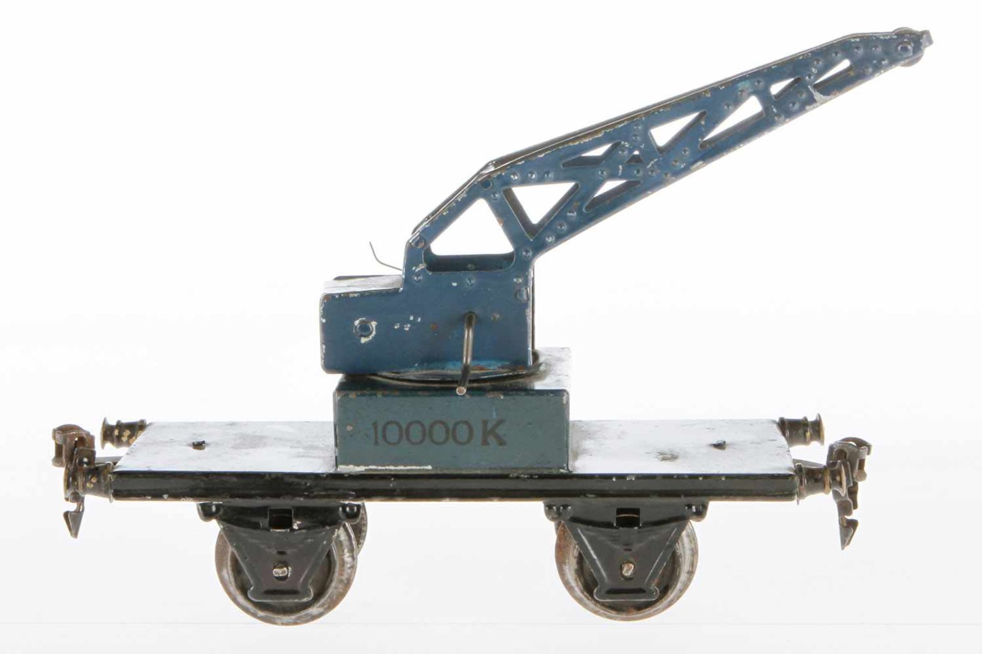 Märklin Kranwagen 1974, S 1, HL, NV, Rahmenbereich tw nachlackiert, LS, L 19,5, Z 3