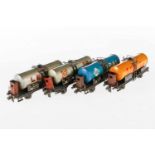 4 Trix Express Kesselwagen, S H0, je mit BRH, LS, L 12, bespielt