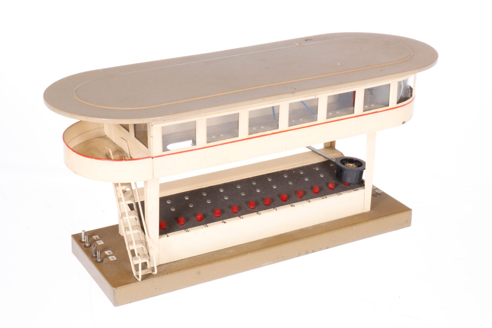 Märklin Stellwerk 13729/12, HL, mit elektr. Beleuchtung, neu verkabelt, Fremdbohrungen, mit