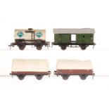 4 Fleischmann Wagen 403, 2x 452 und 465 BV, S 0, je im OK, bespielt