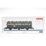 Märklin Abteilwagen 5818, S 1, grün, L 39, OK, Z 1-2