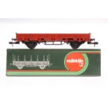 Märklin Rungenwagen 5853, S 1, braun, L 31 cm, OK, Z 1-2