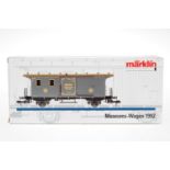 Märklin Museumswagen "1992" 85805, S 1, grau, L 31,5, OK, Z 1-2