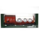 Märklin Teleskophaubenwagen 85893, S 1, braun, L 37,5, OK, Z 1-2