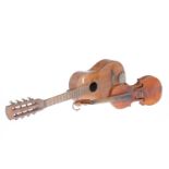 Kindergitarre und -violine, Holz, teilw. NV, L 56 und 37 cm, bespielt