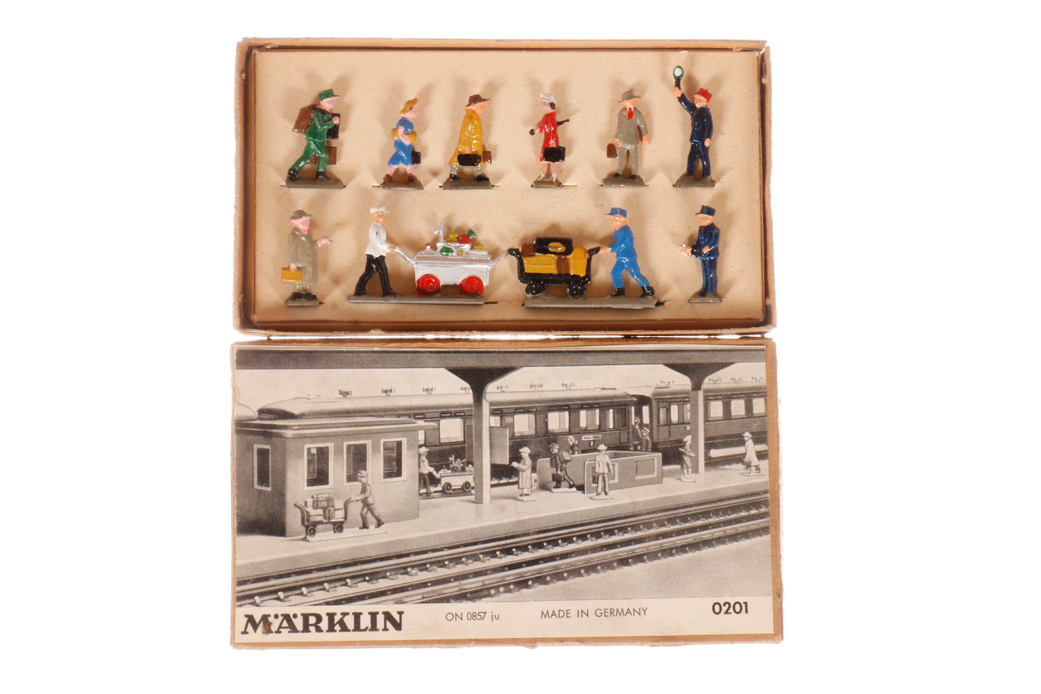 Märklin Eisenbahnfiguren-Set 0201, komplett, OK, Z 2