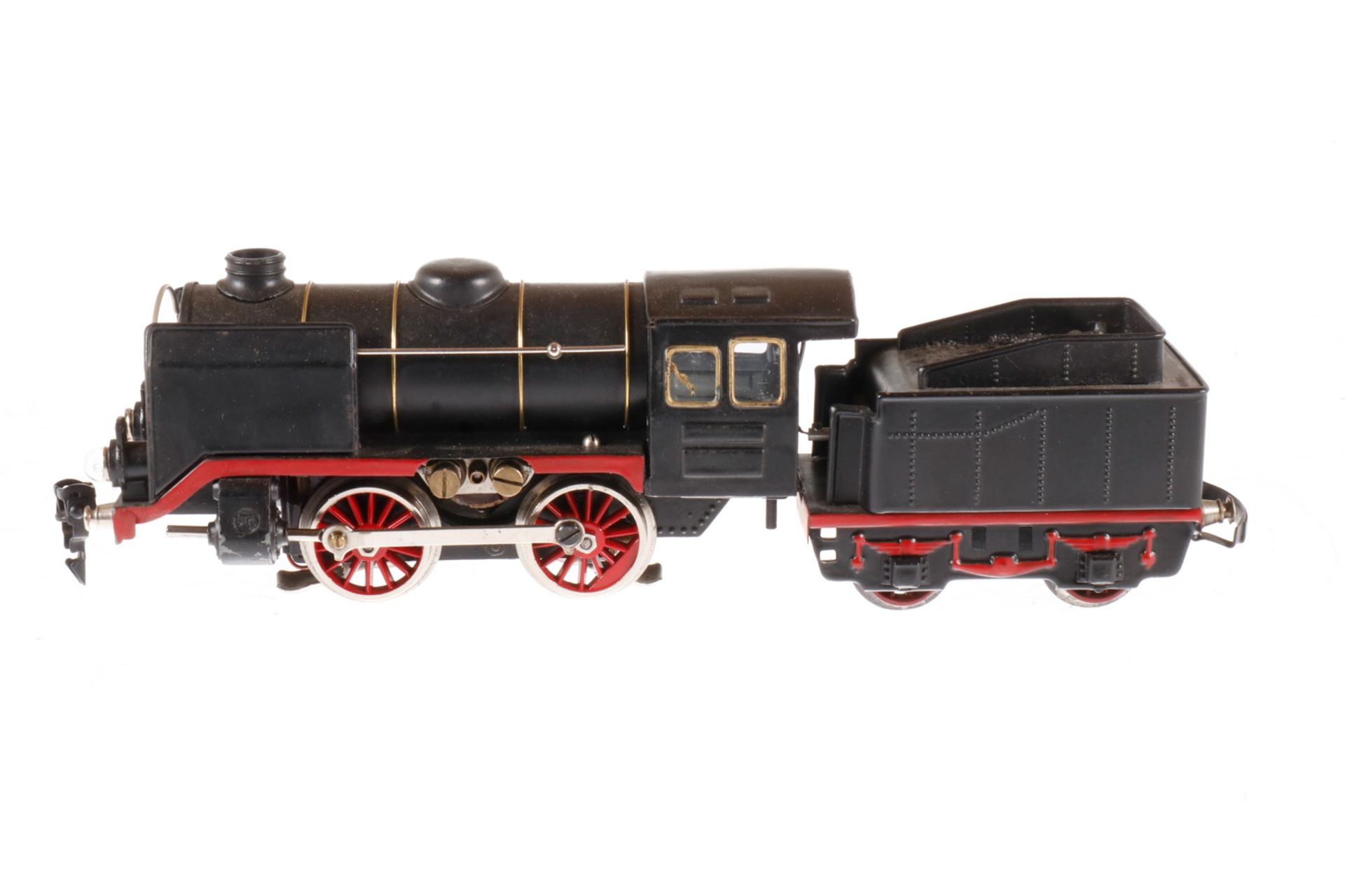 Märklin B-Dampflok, S 0, elektr., mit Tender, gW und 2 el. bel. Stirnlampen, umgebaut und