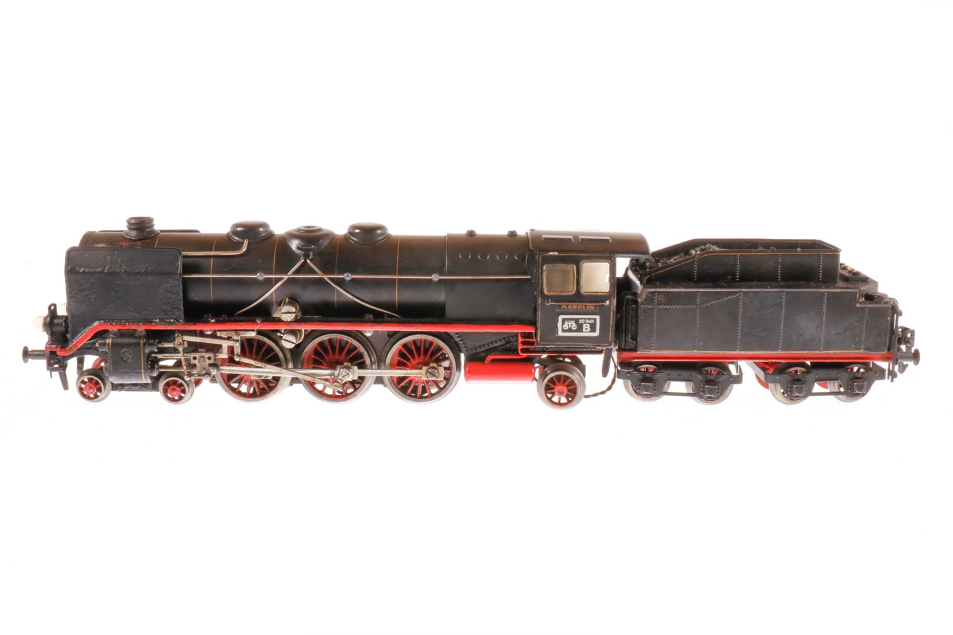 Märklin 2-C-1 Dampflok HR 66/12920, S 0, elektr., schwarz, mit Tender, gW und 2 el. bel.