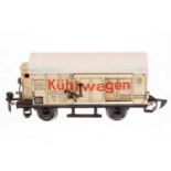 Märklin Kühlwagen 1793, S 0, CL, mit BRH und 2 STH, verändert und tw nachlackiert, L 18,5, im NB-OK,