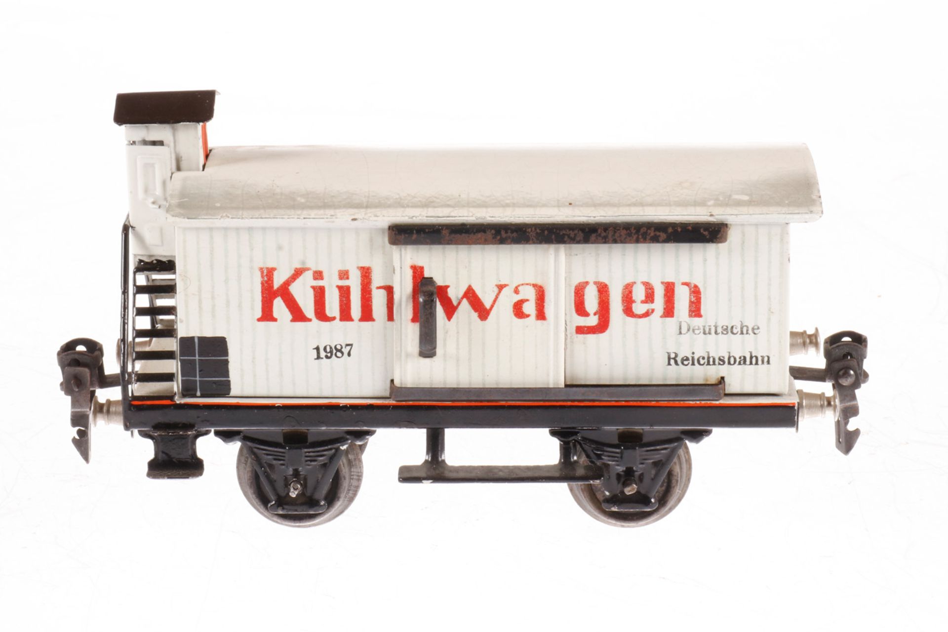 Märklin Kühlwagen 1987, S 0, HL, mit BRHh und 2 ST, LS, L 16,5, im NB-OK, Z 2-3