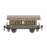 Märklin Personenwagen 1727, S 0, CL, mit 2 AT, LS, L 18,5, im NB-OK, Z 2