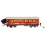 Märklin Mitropa Schlafwagen 1843 G, S 0, CL, mit Inneneinrichtung, Dach ÜL, Rahmen tw