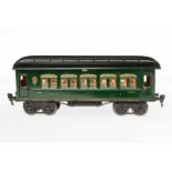 Märklin Personenwagen 1894, S 1, HL, mit Inneneinrichtung und 4 AT, LS und gealterter Lack, L 33,