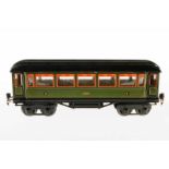 Märklin Personenwagen 1886, S 1, CL, mit 4 AT, LS und gealterter Lack, L 33,5, sonst noch Z 2 19.