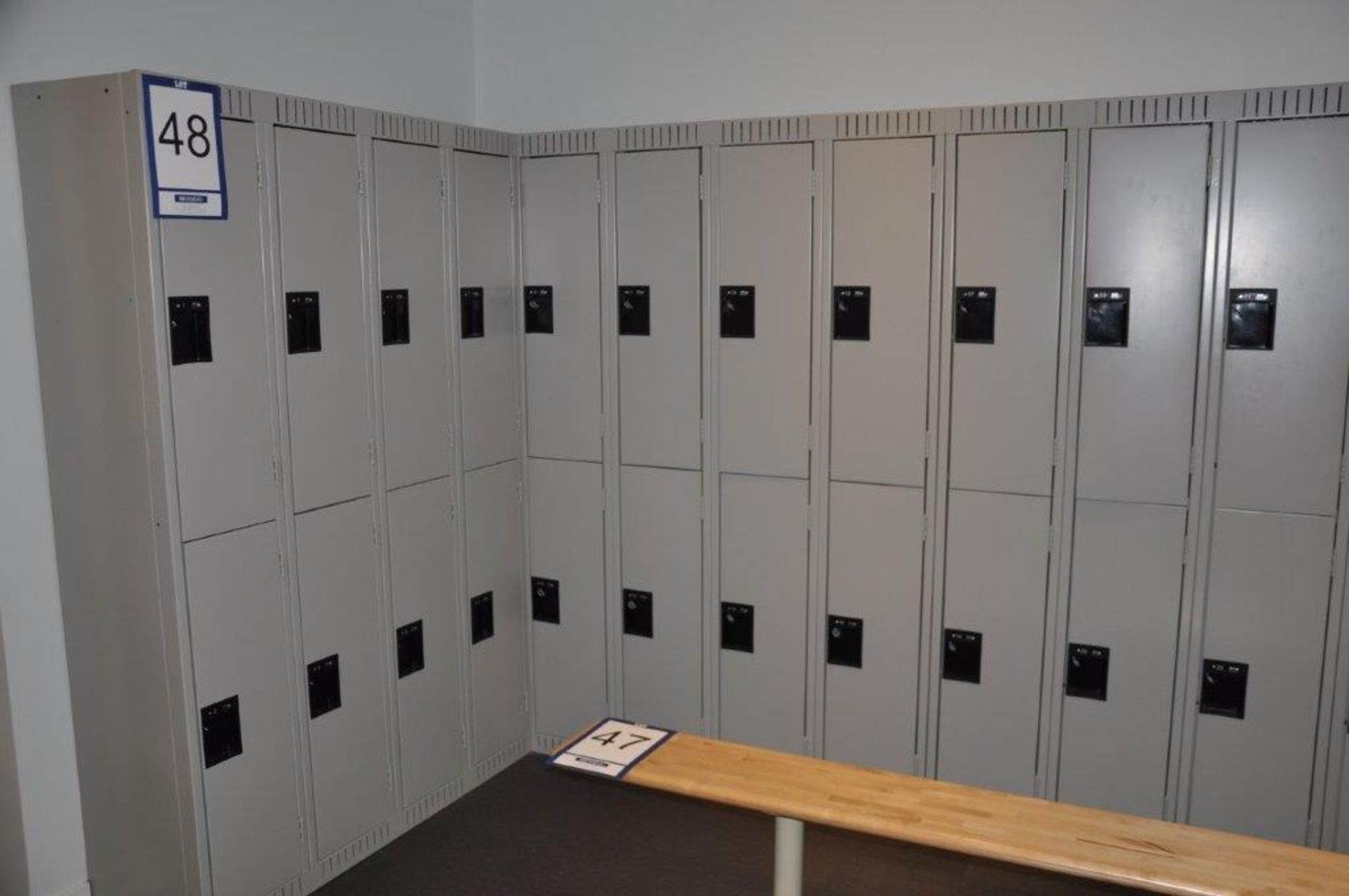 Lot: locker units (3 x 6-doors & 2 x 8-doors)