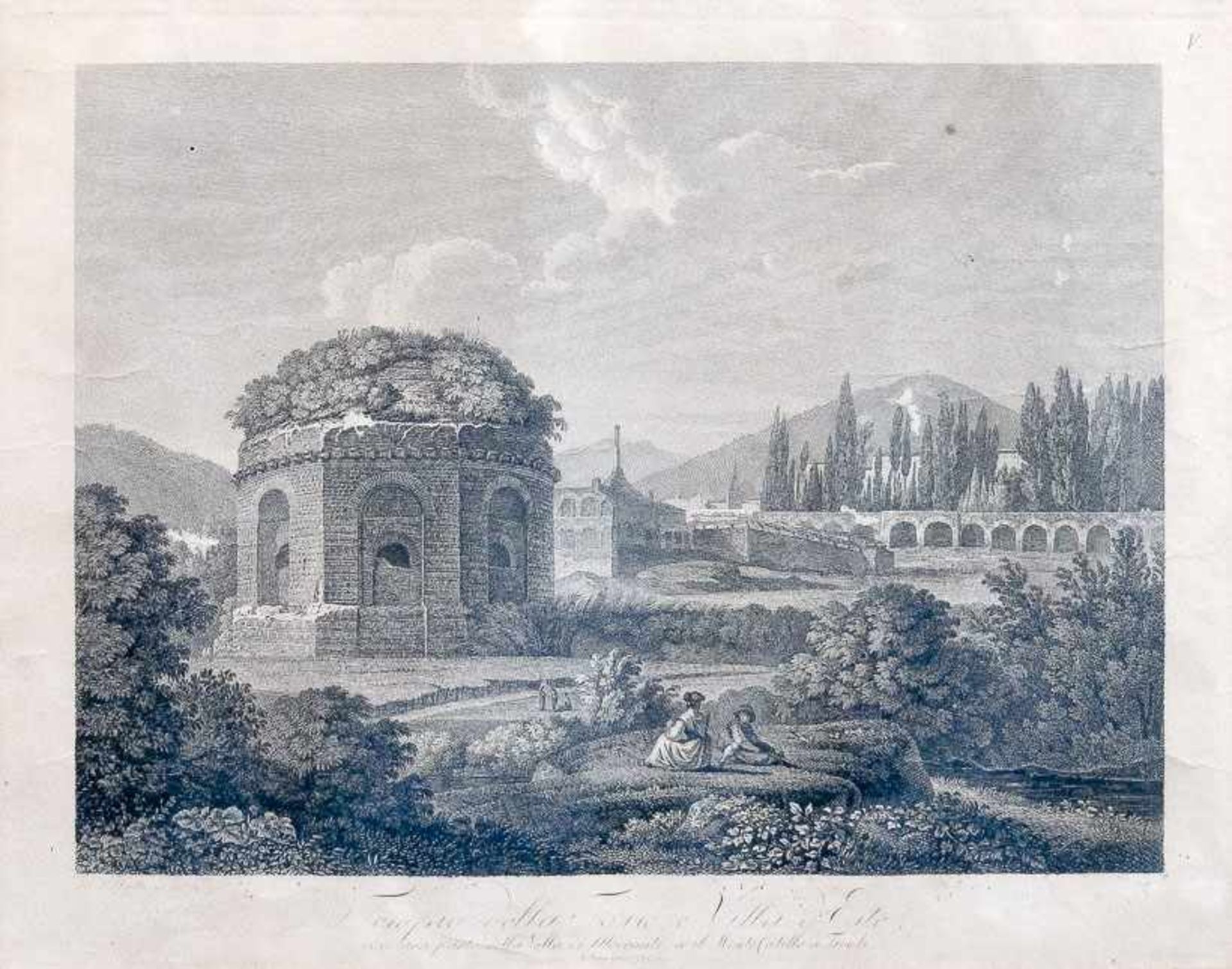 Gmelin, Friedrich Wilhelm (Badenweiler, Rom 1760-1820) La cascata del vilino a terni, Altezzo