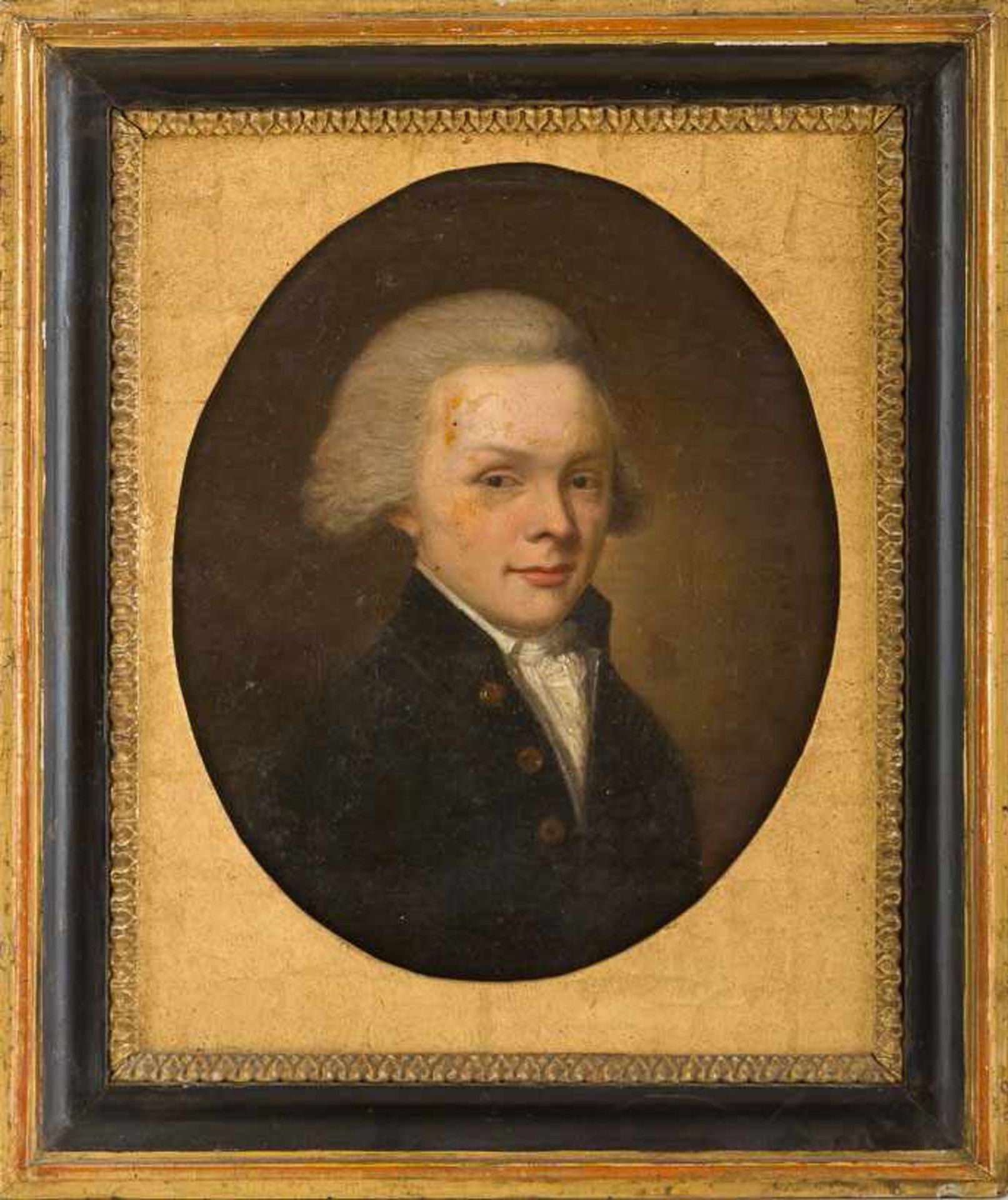 Bremer Porträtmaler (um 1792) Senator Gerhard Castendyck (Bremen, 1769-1801) in blauem, mit